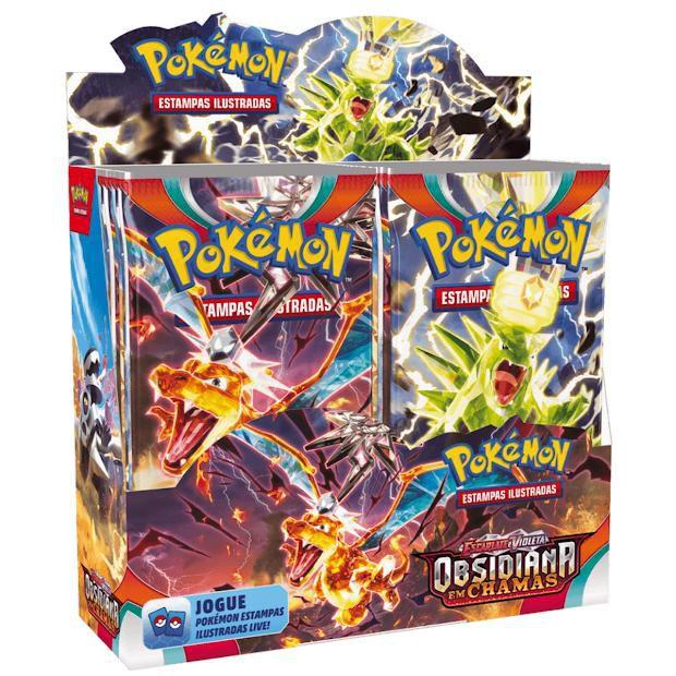 Pokémon Booster Box EV3 Obsidiana Em Chamas Copag - Deck de Cartas